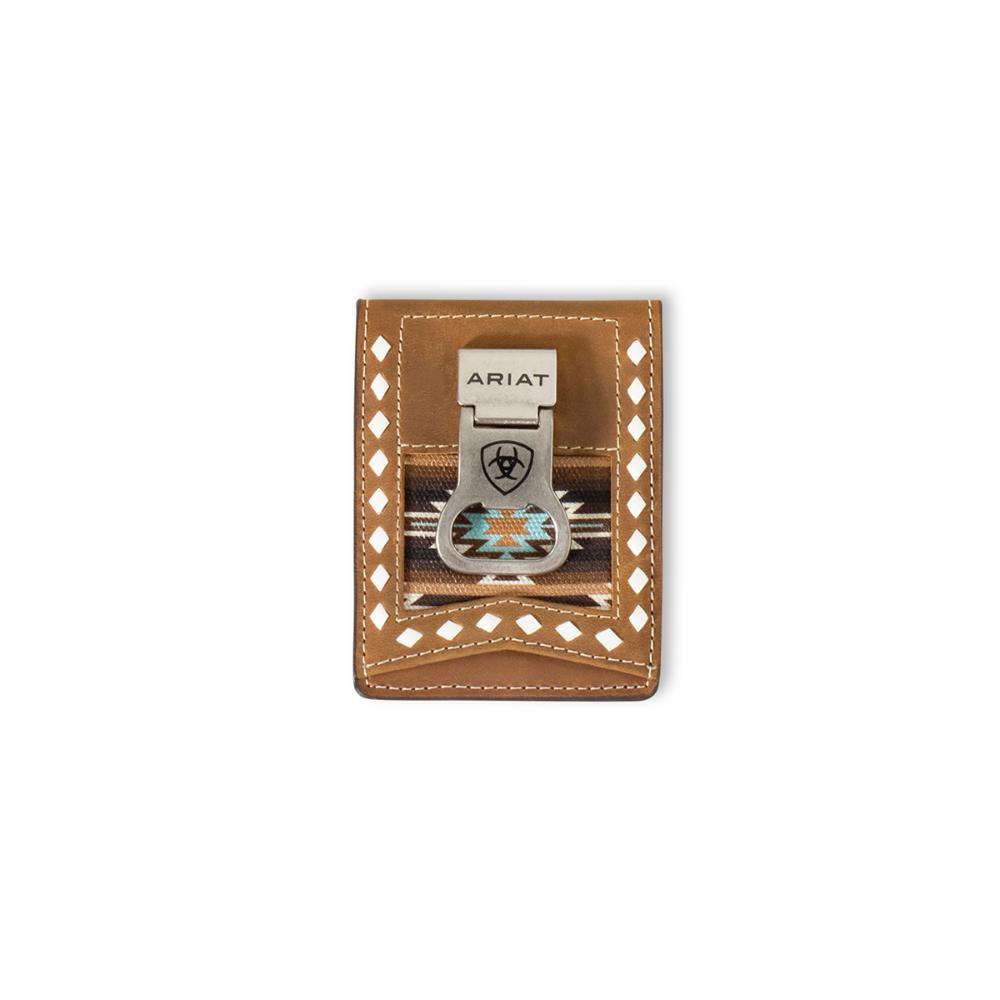 M&F Western Ariat Money Clip Sthwst Dmn