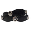 American Hat Maker Head ' Home Marshall Leather Hatband Blk-MARSHALL
