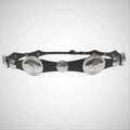 American Hat Maker Head ' Home Rising Sun Leather Hatband Blk-RISINGSUN
