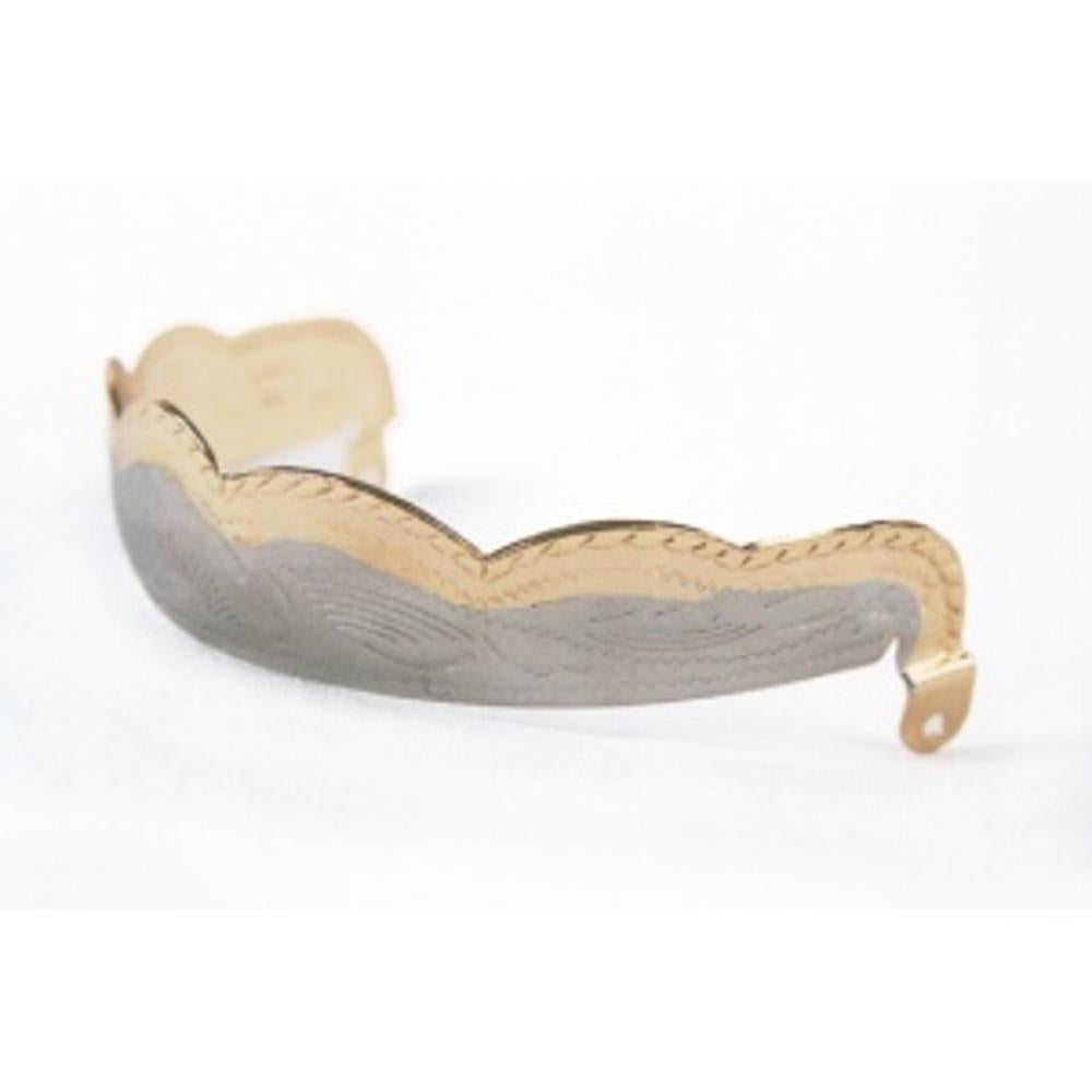 Almax Sales Co. Heel Rand Gld/Slvr-224HN-G-ROPE