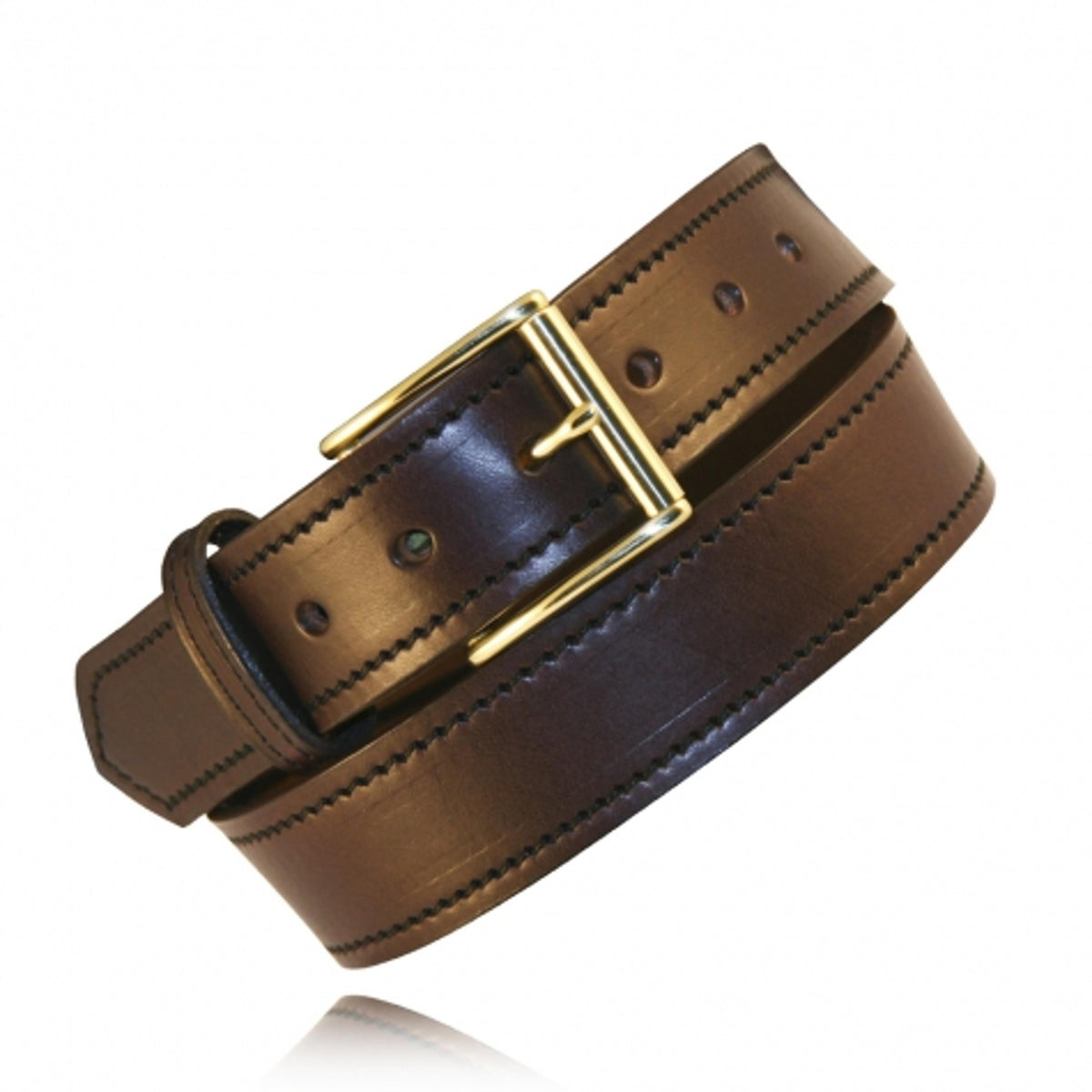 Boston Leather Mens 1.5 Brown Full Grain Bridle Leather-18582
