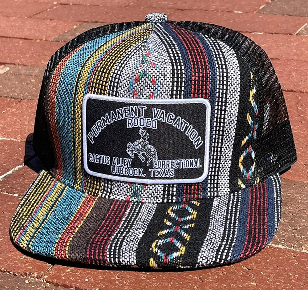 Cactus Alley Hats Permanent Vacation In Black-6006SB-P131
