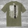 Bad Ass Diesel Cummins Flag Army Green-BAD062