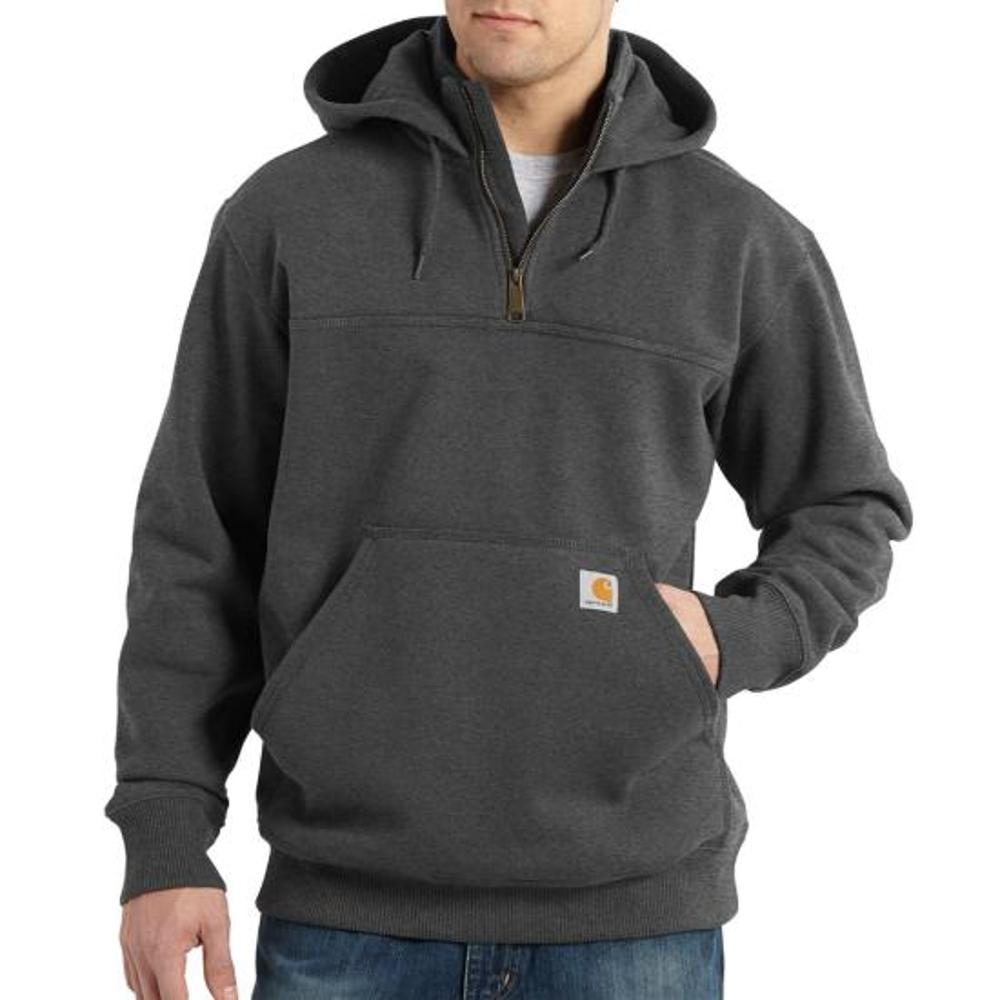 Carhartt Mens Rain Defender Heavyweight Quarter-Zip Hoodie - Carbon Heather-100617-026