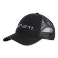 Carhartt Mens AH1195 Canvas Mesh Back Logo Graphic Cap Black-101195-001