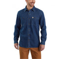Carhartt Mens Loose Fit Heavyweight Long Sleeve Denim Work Shirt-104145