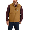 Carhartt Mens Mock Neck Insulated Vest Brown Tall-104277BRNTLL