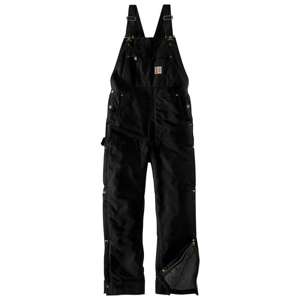 Carhartt Zip To Thigh Bib-104393BLKBG