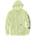 Carhartt Mens Loose Fit Midweight Logo Sleeve Graphic Hoodie Lime-K288-H68