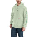 Carhartt Mens Midweight Logo Sleeve Graphic Hoodie Classic Tendergreens-K288GF3