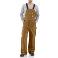 Carhartt Duck Zip To Hip Quilted Bib-R41BRN