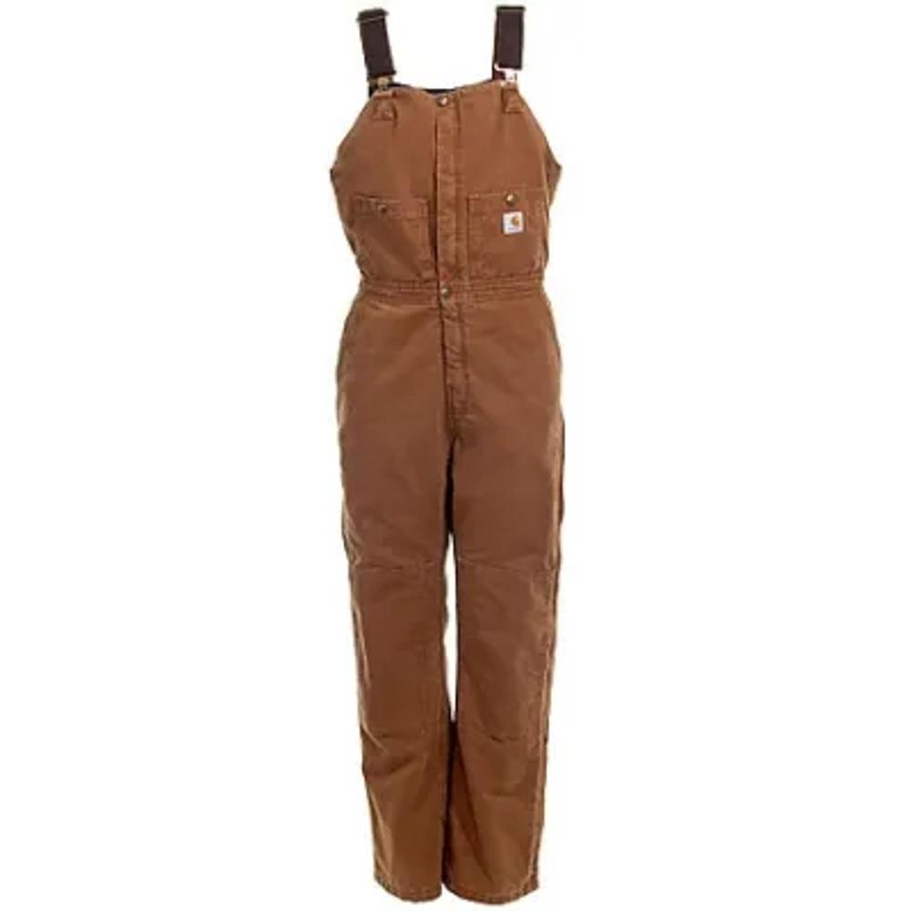 Carhartt Sndstne Bib Overall Quilt Lnd-WR027BRN