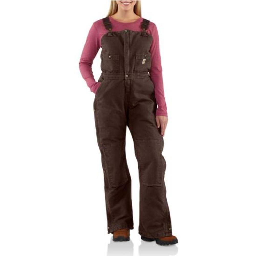 Carhartt Sndstne Bib Overall Quilt Lnd-WR027DKB