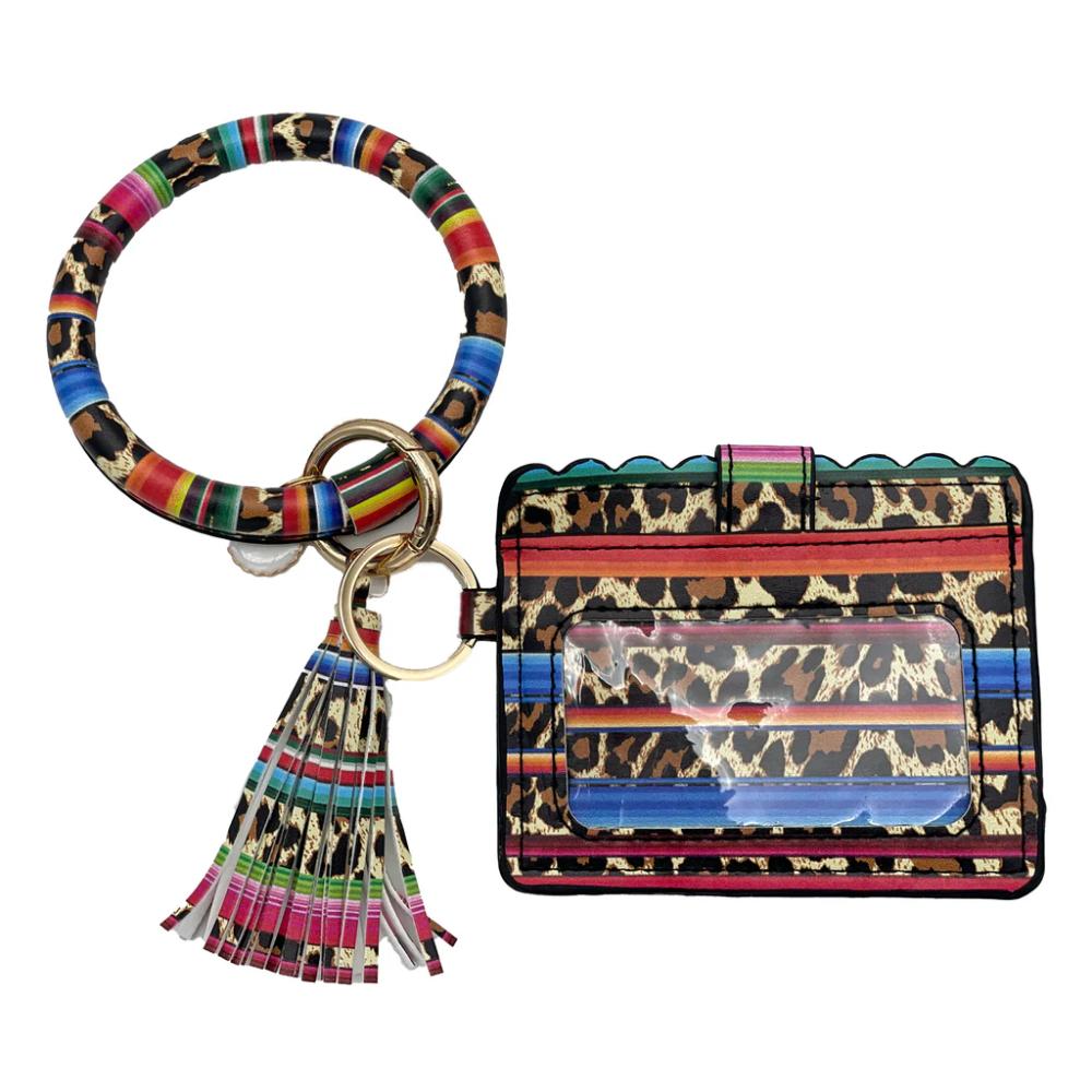 Girlie Girl Originals Wristlet Id Wallet Small Serape Leopard-CL7848-SLEOP