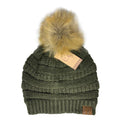 Girlie Girl Originals Cc Beanie W/Faux Fur Pom - Oli-HAT43-NOLI