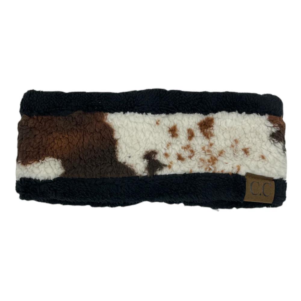 Girlie Girl Originals Cc Hw-47 Cow Headwrap Black-HW47-COWBL