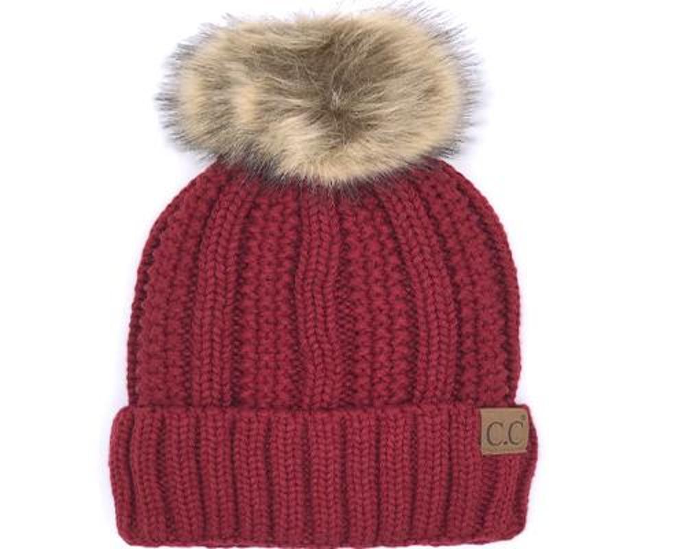 Girlie Girl Originals Kids-820-Red Sherpa Lined Bean-KIDS-820-RED