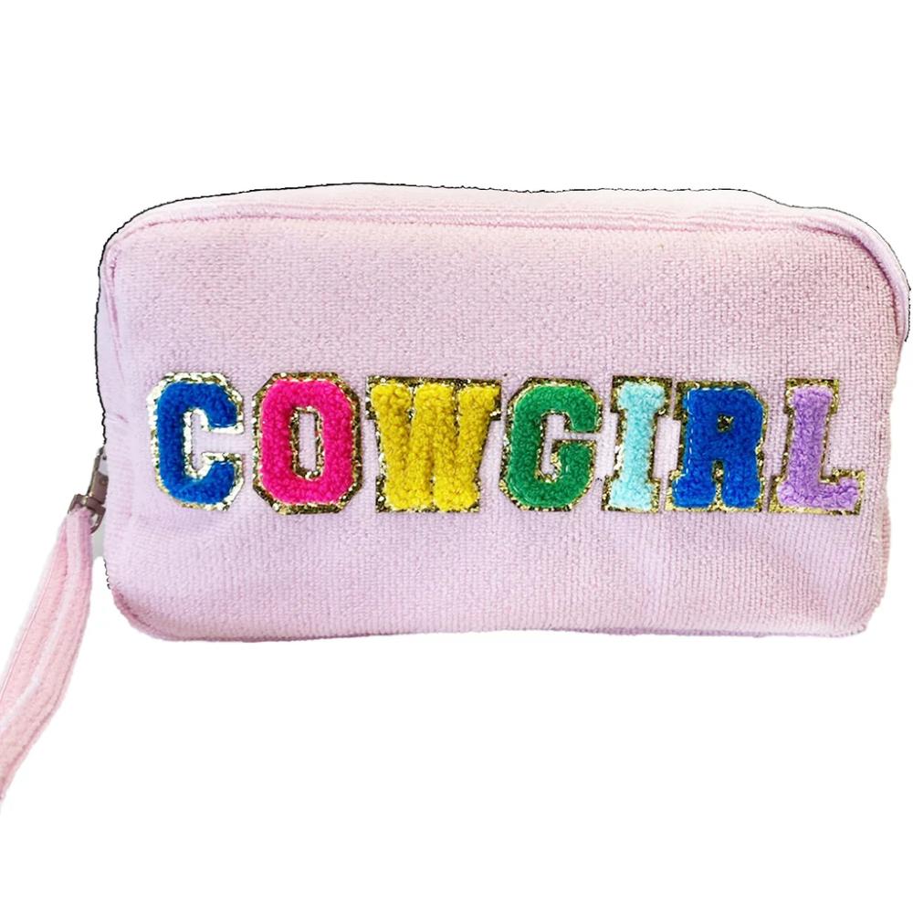 Girlie Girl Originals Tc1355 Terry Cloth Cosmetic Bag Cowgirl-TC1355-COWG
