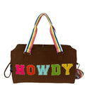 Girlie Girl Originals Tc2018 Howdy Terry Cloth Duffle-TC2018-HOWDY