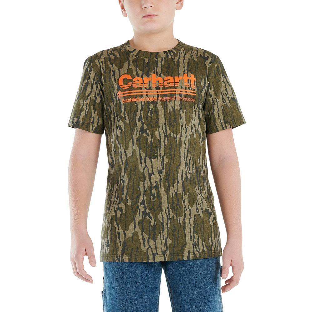 Carhartt Kids Short-Sleeve Camo Pocket T-Shi-CA6370-CR20