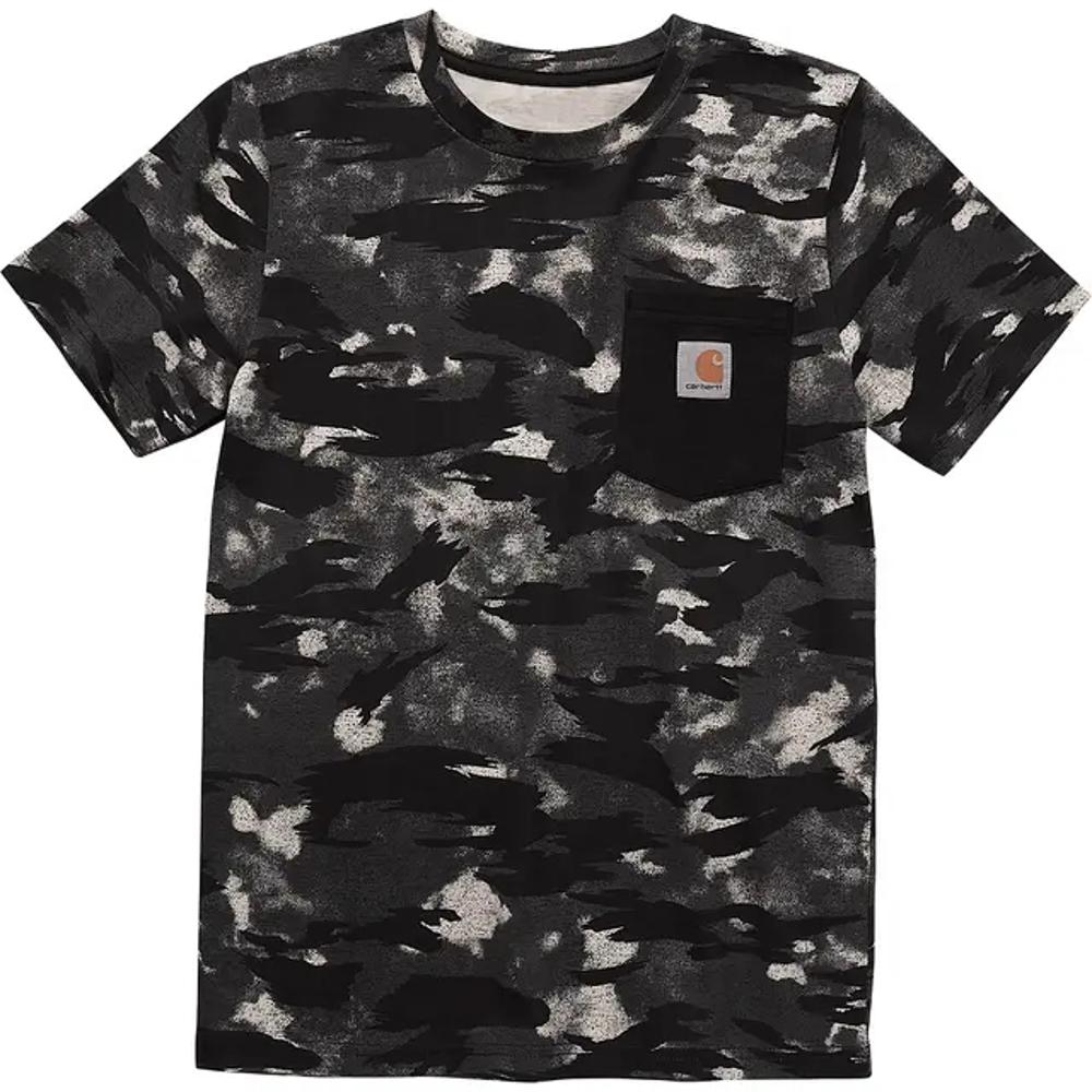 Carhartt Kids Short-Sleeve Camo Pocket T-Shi-CA6372-K01