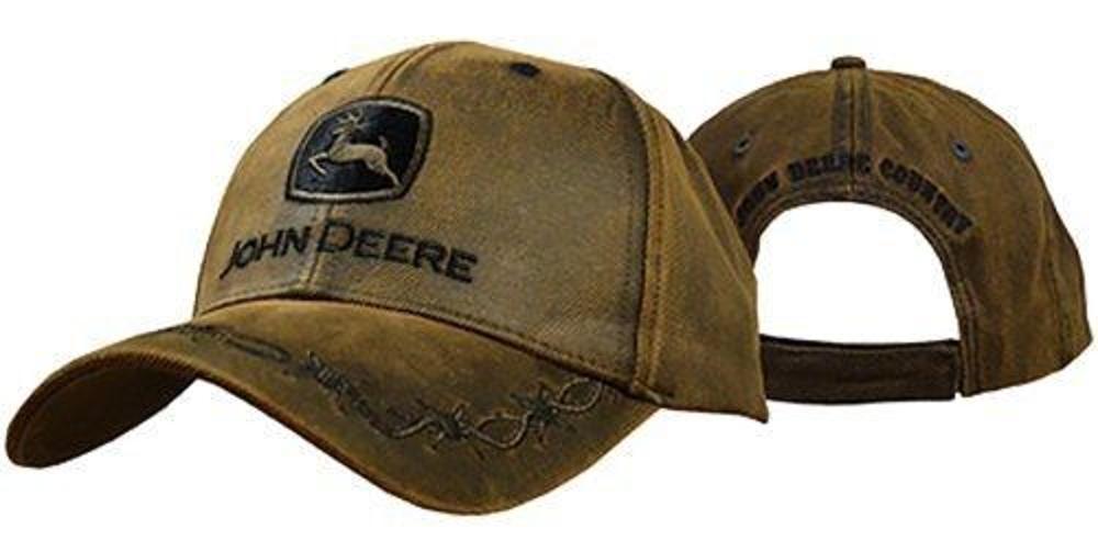 John Deere Fanatics Deere Cap Oilskin Brn Logo-J11E-03DU-JDR-C91