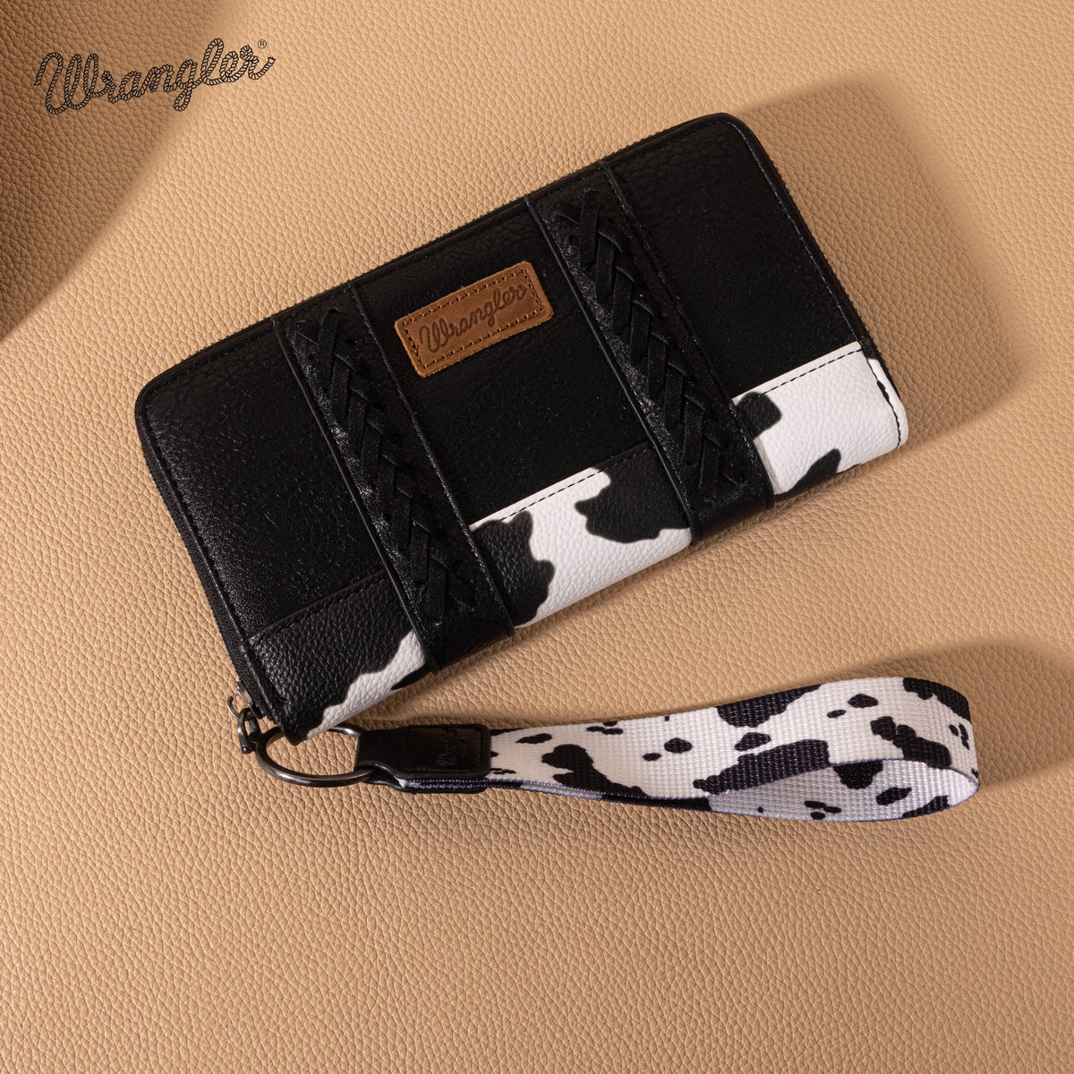 Wrangler Cow Print Wallet Black WG102-W006BK - view 1