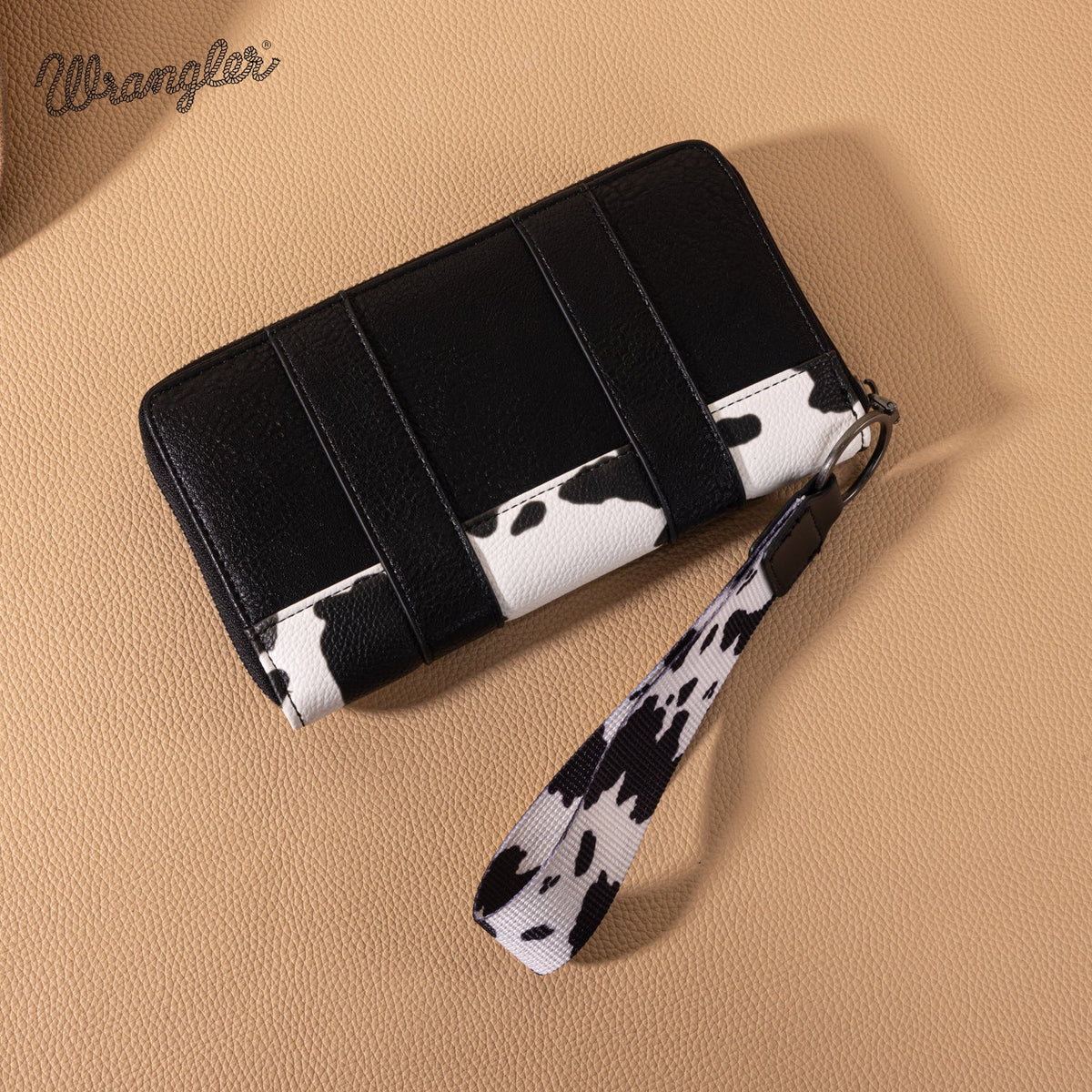 Wrangler Cow Print Wallet Black WG102-W006BK - view 2