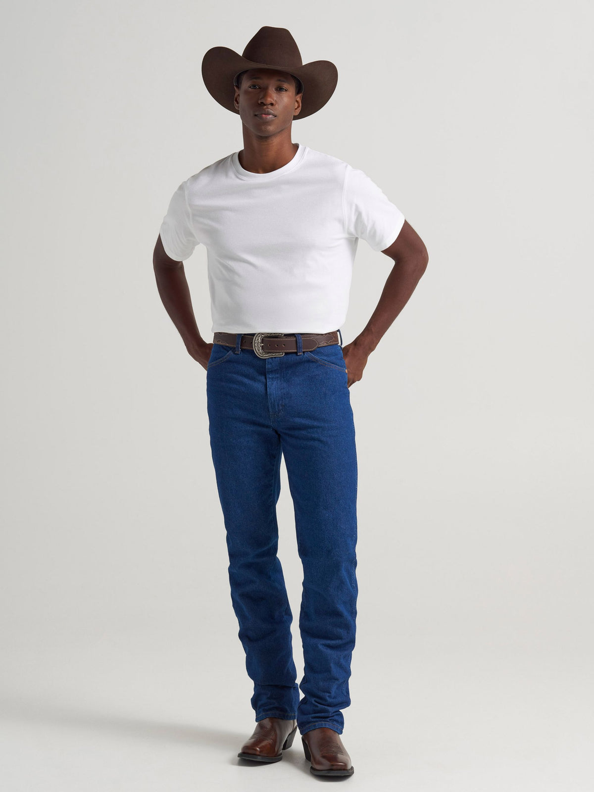 Wrangler Mens Cowboy Cut Slim Prewash Indigo-936PWD
