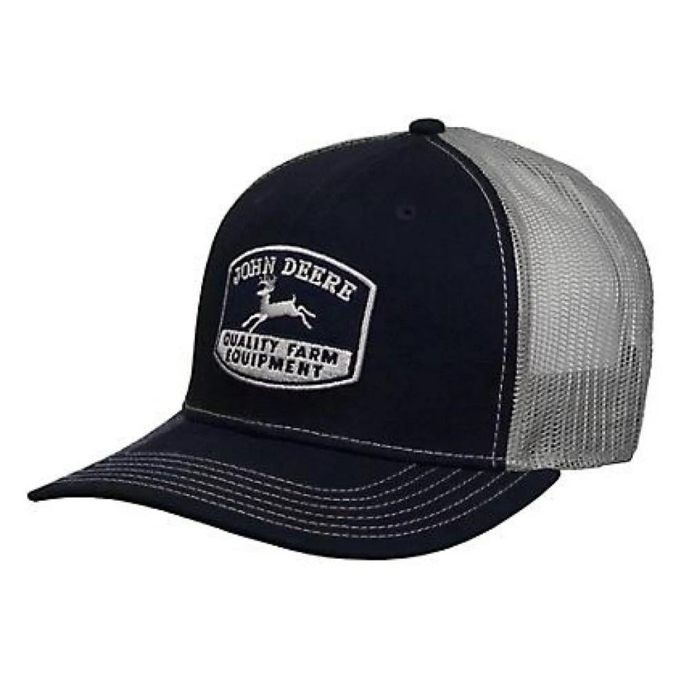John Deere Fanatics Jd Hat Navy Grey Mesh Back-13080624NV