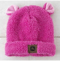 John Deere Kids Pink Polar Bear Ears Fleece Toboggan-J56G-02XG-JDR-FXM