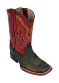 Ferrini Boots Kids Choc / Red-71093-22