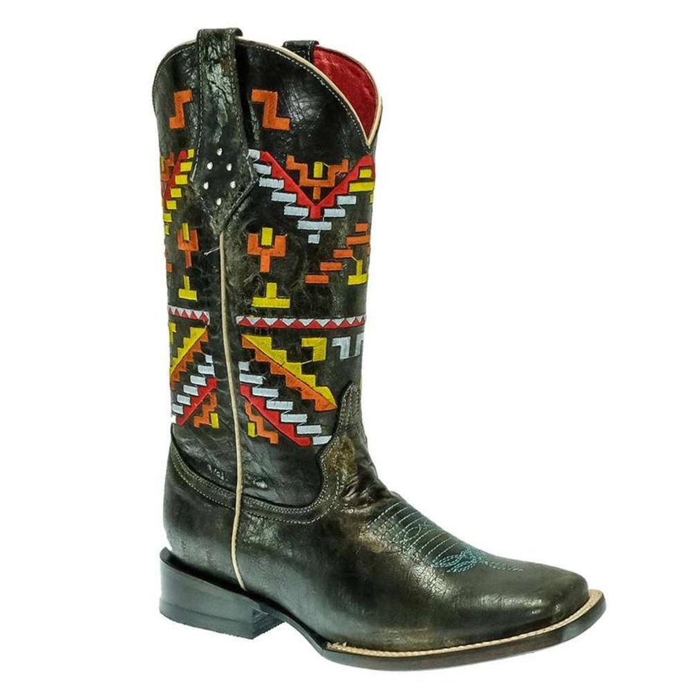 Ferrini Boots Aztec Cowgirl Teal S-Toe-82693-43