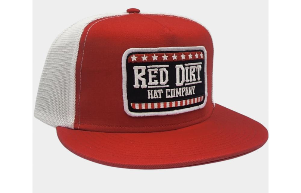 Red Dirt Hat Co Stars And Stripes Red/White-RDHC223