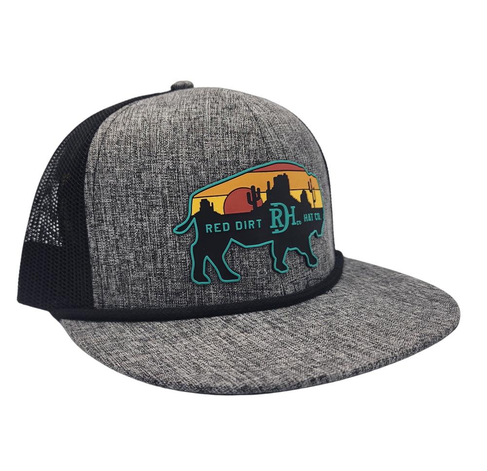 Red Dirt Hat Co Billboard Charcoal/Black-RDHC286