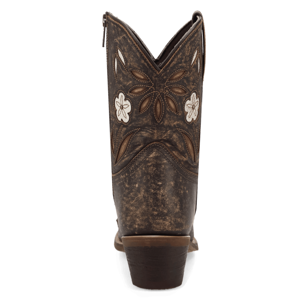 Laredo Womens Wild Petal Leather Bootie-20088 - view 4