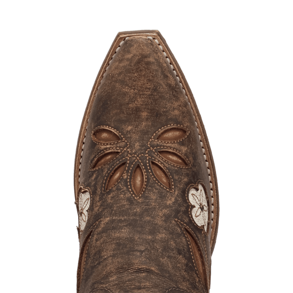 Laredo Womens Wild Petal Leather Bootie-20088 - view 6
