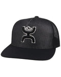 Hooey Baller Blk Snpbck Blk/Wht Logo-2123T-BK