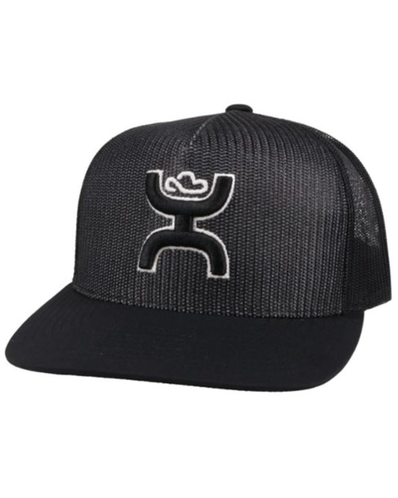 Hooey Baller Blk Snpbck Blk/Wht Logo-2123T-BK