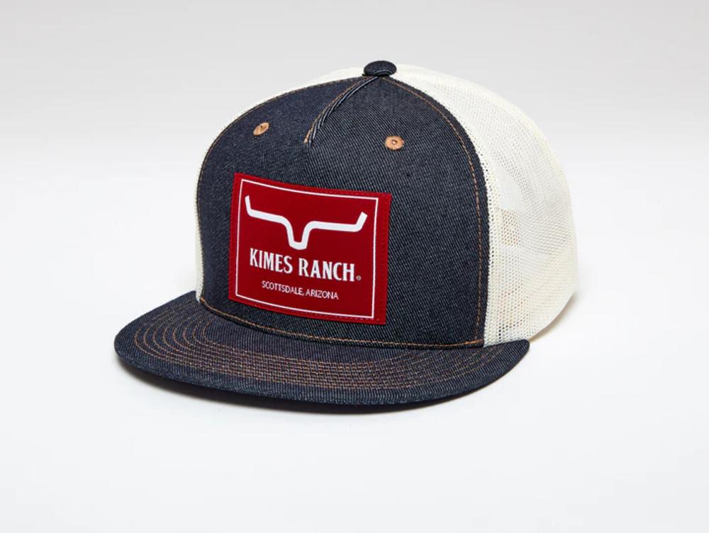 Kimes Ranch Blaster Trucker-Hat-Denim-F22-202059