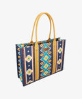 Montana West Wrangler Pattern Print Canvas Wide Tote-WG2203-8119MUS