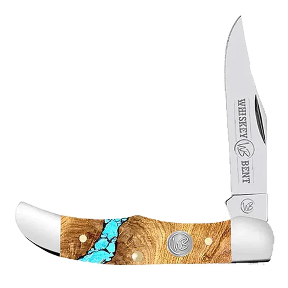 Whiskey Bent Hat Co Lock Blade Turquoise River-WB13-14