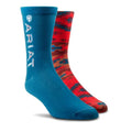 Ariat Socks - Nester 2Pack Adobe Canyon Crew-AR3773-981