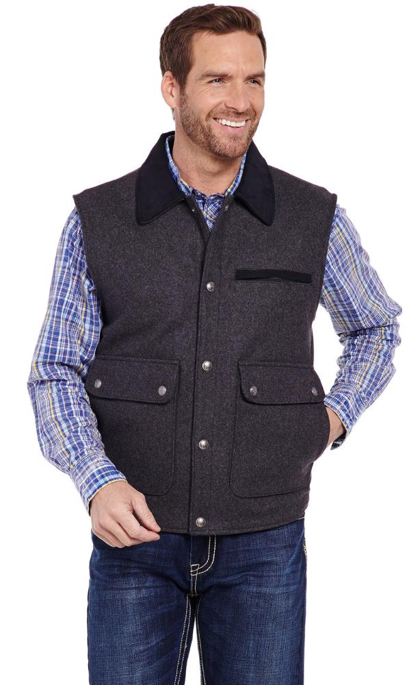 Sidran-Cir.S/Criple C Ranchwear Wool Vest