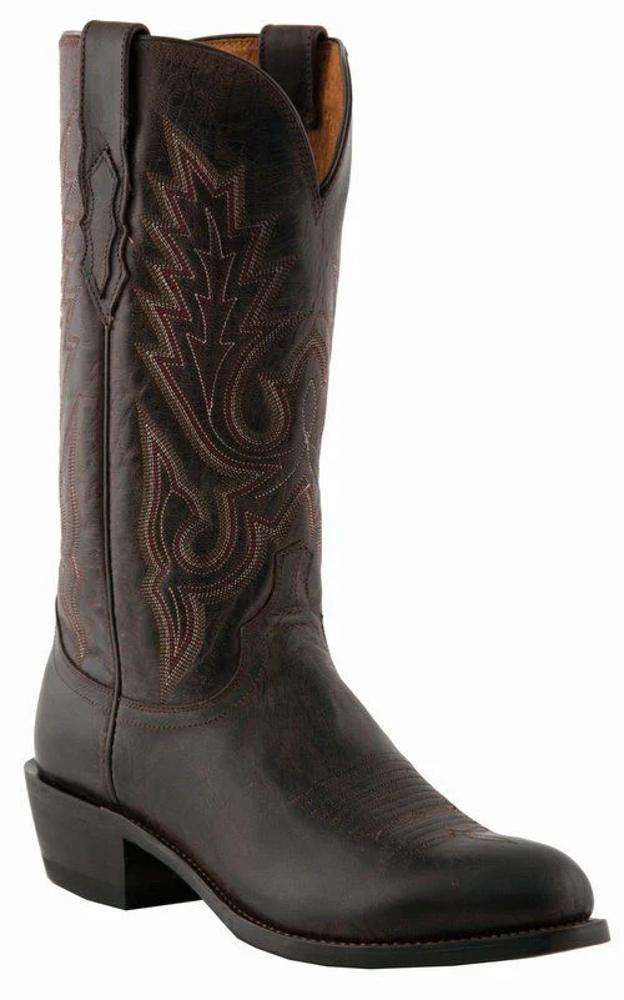 Lucchese Mens Chocolate Madras Goat Boots-M1002.R4