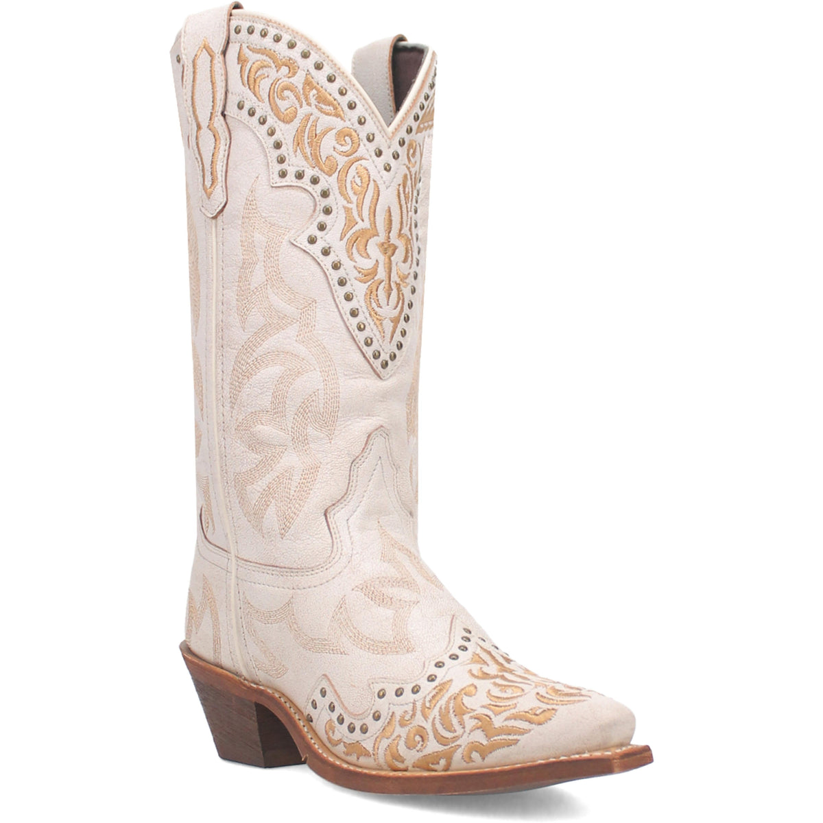 Laredo Womens Regan Leather Boot - White/white Western-52219