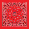 Western Express Inc Paisley Bandanna Red-3501