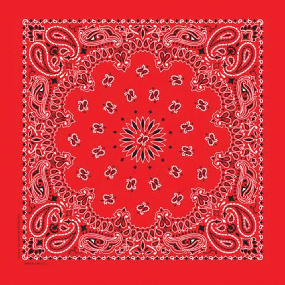 Western Express Inc Paisley Bandanna Red-3501