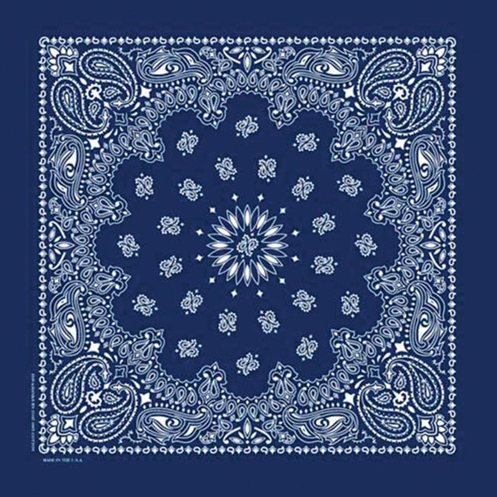 Western Express Inc Paisley Bandanna Navy-3502