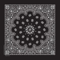 Western Express Inc Paisley Bandanna Blk-3521